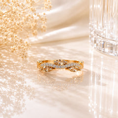 Zircon Ring-431 (Golden)