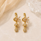 Zircon Earring-245 (Golden)