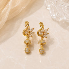Zircon Earring-245 (Golden)