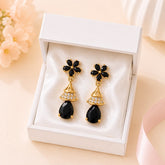 Zircon Earring-241 (Black)