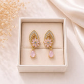 Zircon Earring-244 (Pink)