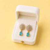 Zircon Earring-242 (Ferozi)