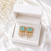Zircon Earring-240 (Mint Green)