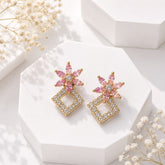 Zircon Earring-250 (Pink)