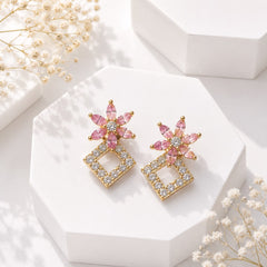 Zircon Earring-250 (Pink)