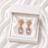 Zircon Earring-239 (Purple)