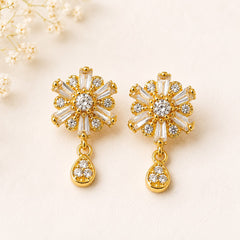 Zircon Earring-238 (White)