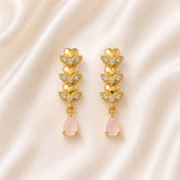 Zircon Earring-251 (Pink)