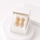 Zircon Earring-252 (Light Pink)