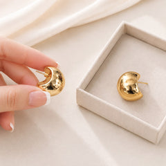 Chunky Stainless Steel Ear Stud (Golden)