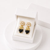 Zircon Earring-252 (Black)