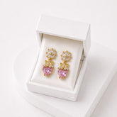 Zircon Earring-252 (Pink)