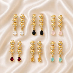 Zircon Earring-251 (White)