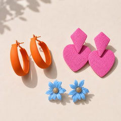 Trio Statement Earring Set-07