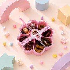 Mini Flower Hair Accessory set-14 (Assorted Colors)