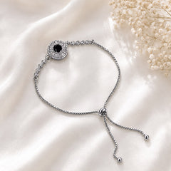 Adjustable Bracelet-288 (Silver/Black)