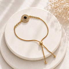Adjustable Bracelet-289 (Golden/Black)
