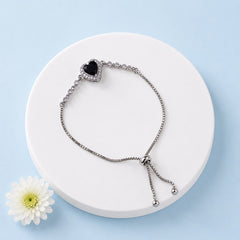 Adjustable Bracelet-280 (Silver/Black)