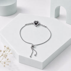 Adjustable Bracelet-278 (Silver/Black)