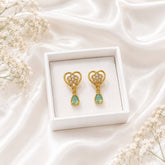 Zircon Earring-254 (Mint Green)