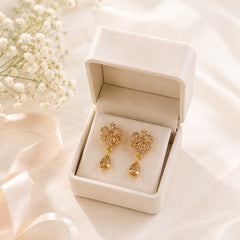 Zircon Earring-256 (Golden)