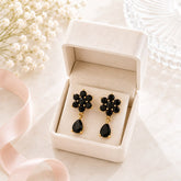 Zircon Earring-256 (Black)