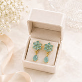 Zircon Earring-256 (Mint Green)