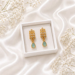 Zircon Hoop Earring-240 (Mint Green)