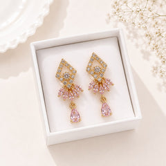 Zircon Earring-255 (Pink)
