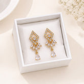Zircon Earring-255 (White)