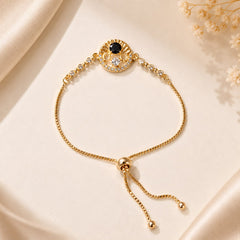 Adjustable Bracelet-290 (Golden/Black)
