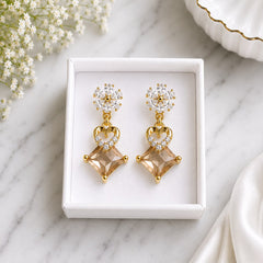 Zircon Earring-257 (Golden)