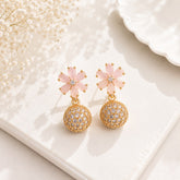 Zircon Earring-259 (Pink)