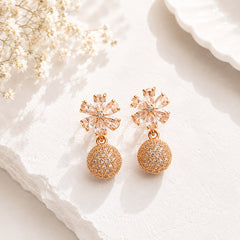 Zircon Earring-259 (Golden)