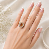 Zircon Ring-466 (Golden)