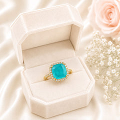 Zircon Ring-464 (Mint Green)