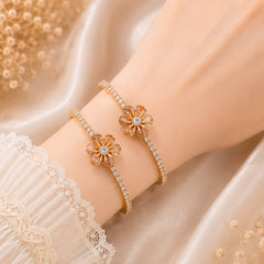 Adjustable Kashmiri Bangle-134 (Golden)