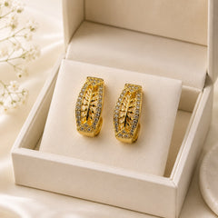 Zircon Hoop Earring-258