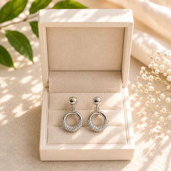 Zircon Earring-263 (Silver)