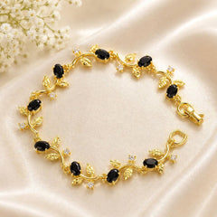 Tulip Leaf Bracelet (Golden/Black)