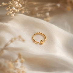 Nose Ring-04 (Golden) Titanium G23