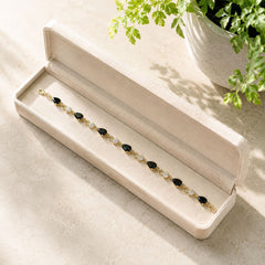 Zircon Bracelet-101 (Golden/Black)