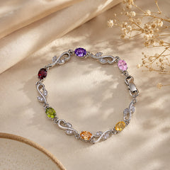 Tulip Vine Bracelet (Silver/Multi)
