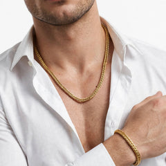 Stainless Steel Men's chain & bracelet-02