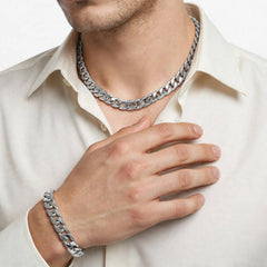 Stainless Steel Men's chain & bracelet-04