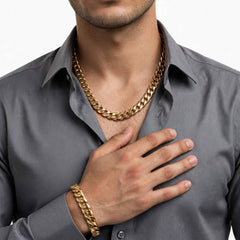 Stainless Steel Men's chain & bracelet-06