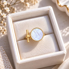 Round Statement Ring (White)