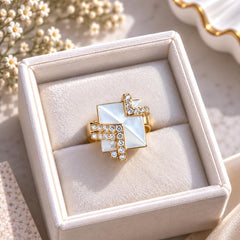 Zircon Ring-471 (Golden)