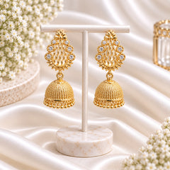 Zircon Jhumki-115 (Golden)