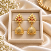 Zircon Jhumki-113 (Maroon)